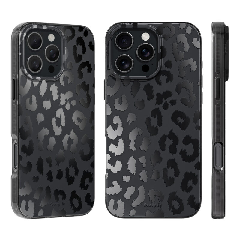Black Leopard Magnetic iPhone Case - Image 2