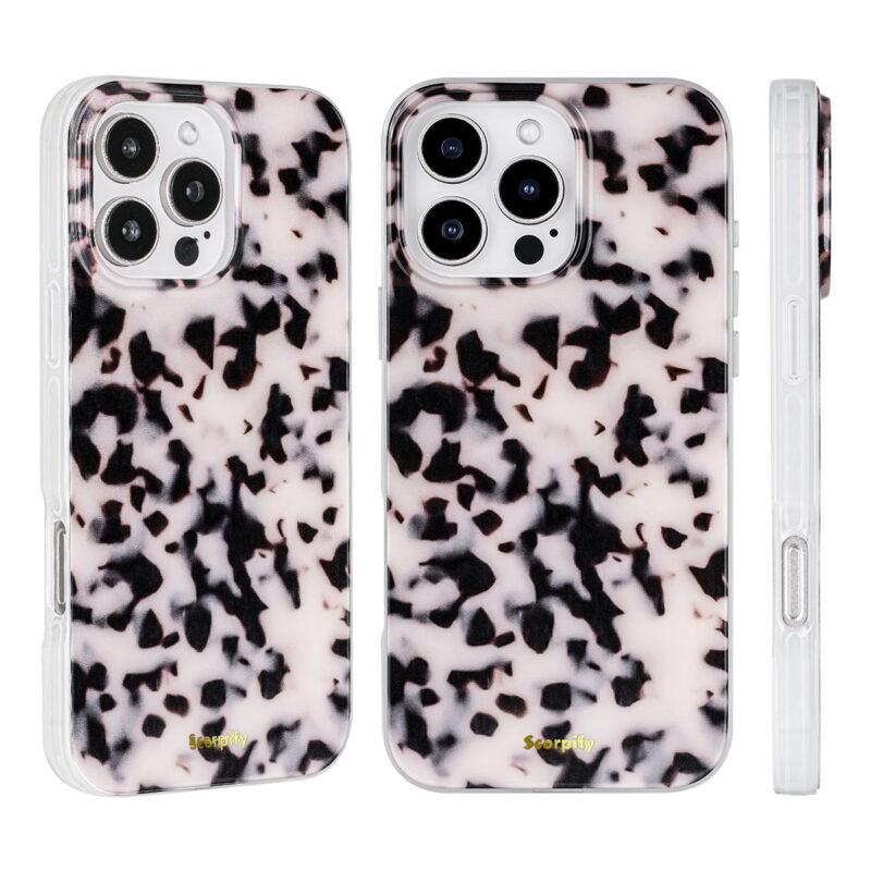 Pink Tortoise Shell Magnetic iPhone Case - Image 2